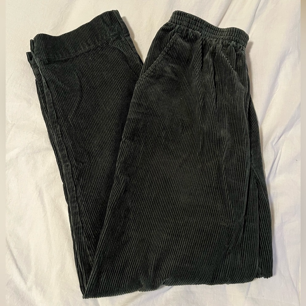 Dark green corduroy pants